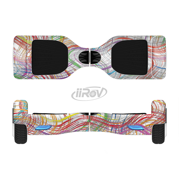 The Abstract Woven Color Pattern Full-Body Skin Set for the Smart Drifting SuperCharged iiRov HoverBoard