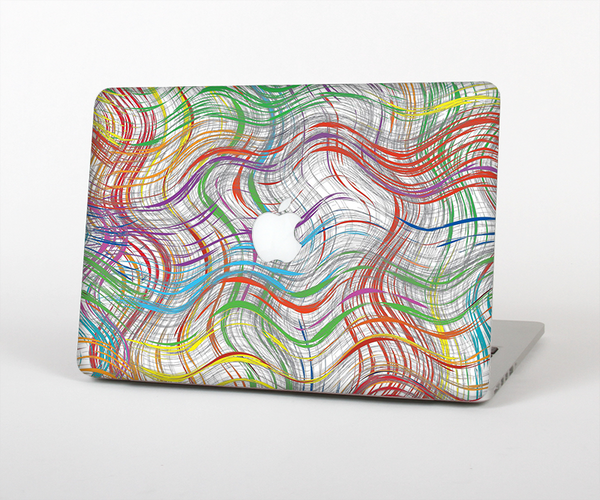 The Abstract Woven Color Pattern Skin Set for the Apple MacBook Air 13"