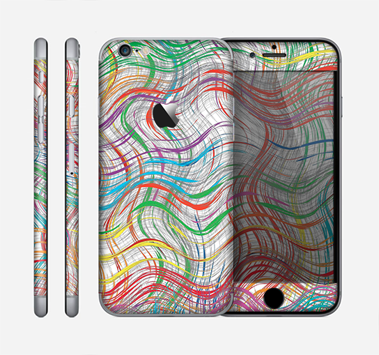 The Abstract Woven Color Pattern Skin for the Apple iPhone 6