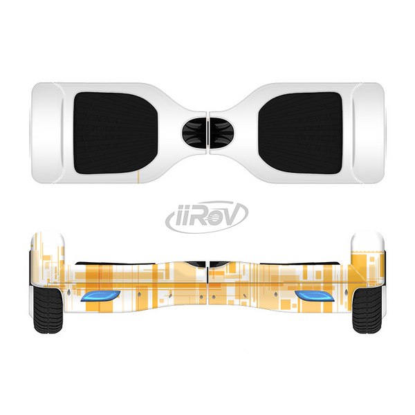 The Abstract Yellow Skyline View Full-Body Skin Set for the Smart Drifting SuperCharged iiRov HoverBoard