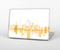 The Abstract Yellow Skyline View Skin Set for the Apple MacBook Pro 13" with Retina Display