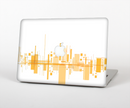 The Abstract Yellow Skyline View Skin Set for the Apple MacBook Pro 15"