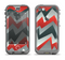The Abstract ZigZag Pattern v4 Apple iPhone 5c LifeProof Nuud Case Skin Set
