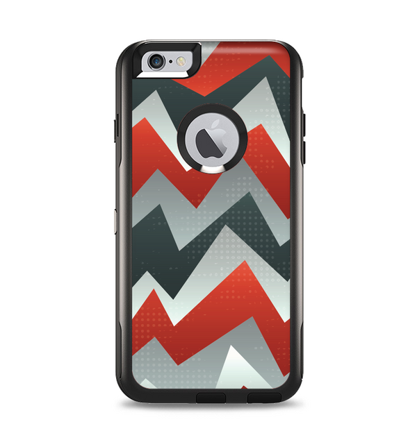 The Abstract ZigZag Pattern v4 Apple iPhone 6 Plus Otterbox Commuter Case Skin Set