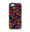 The Abstract Zig Zag Color Pattern Apple iPhone 5-5s Otterbox Symmetry Case Skin Set
