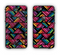 The Abstract Zig Zag Color Pattern Apple iPhone 6 LifeProof Nuud Case Skin Set