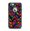 The Abstract Zig Zag Color Pattern Apple iPhone 6 Otterbox Defender Case Skin Set