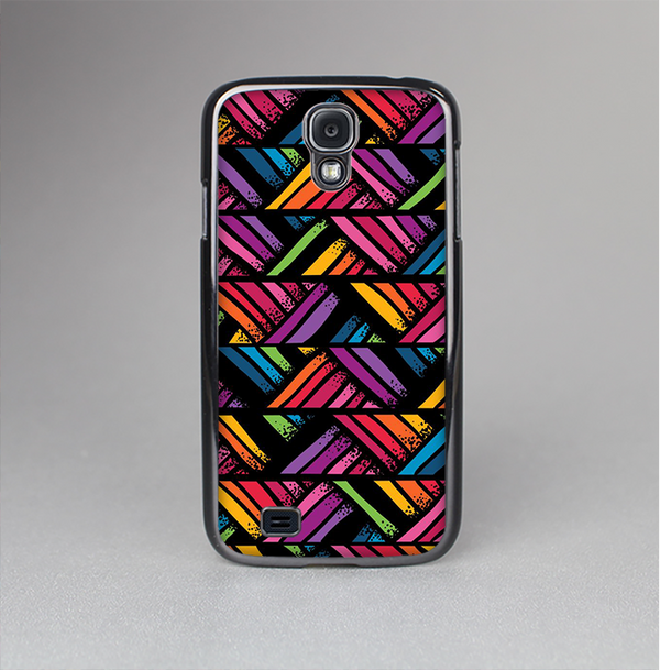 The Abstract Zig Zag Color Pattern Skin-Sert Case for the Samsung Galaxy S4