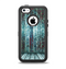 The Aged Blue Victorian Striped Wall Apple iPhone 5c Otterbox Defender Case Skin Set
