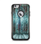 The Aged Blue Victorian Striped Wall Apple iPhone 6 Plus Otterbox Commuter Case Skin Set