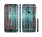 The Aged Blue Victorian Striped Wall Sectioned Skin Series for the Apple iPhone 6