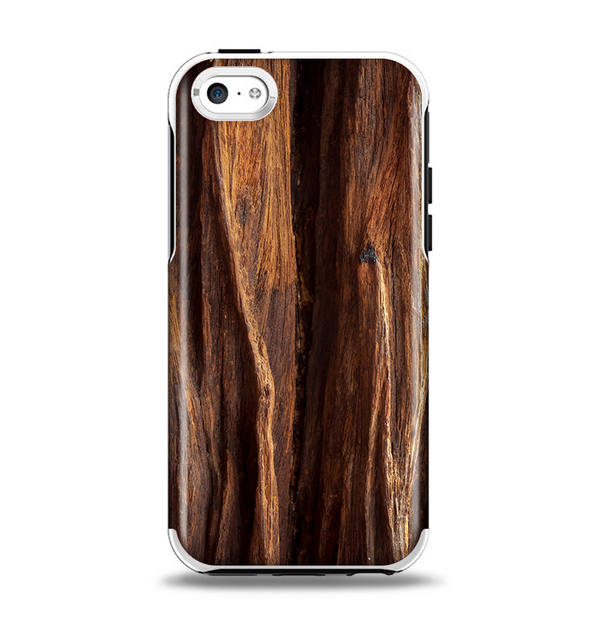 The Aged RedWood Texture Apple iPhone 5c Otterbox Symmetry Case Skin Set