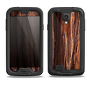 The Aged RedWood Texture Samsung Galaxy S4 LifeProof Nuud Case Skin Set