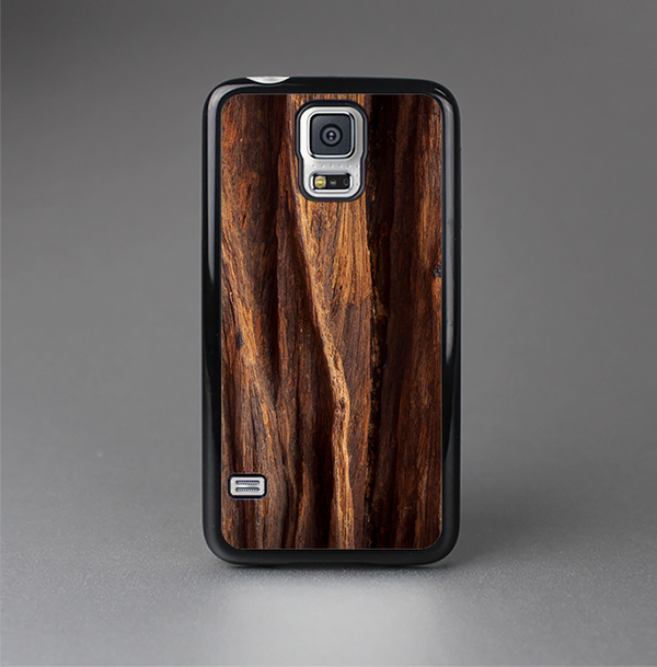 The Aged RedWood Texture Skin-Sert Case for the Samsung Galaxy S5