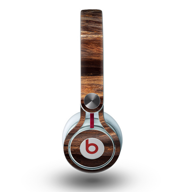 The Aged RedWood Texture Skin for the Beats by Dre Mixr Headphones