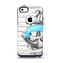 The Aged White Wood With Anchor Apple iPhone 5c Otterbox Commuter Case Skin Set