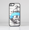 The Aged White Wood With Anchor Skin-Sert Case for the Apple iPhone 5c