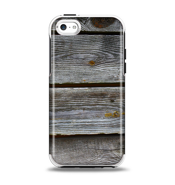 The Aged Wood Planks Apple iPhone 5c Otterbox Symmetry Case Skin Set