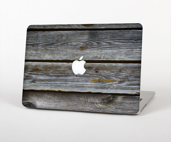 The Aged Wood Planks Skin Set for the Apple MacBook Pro 13" with Retina Display