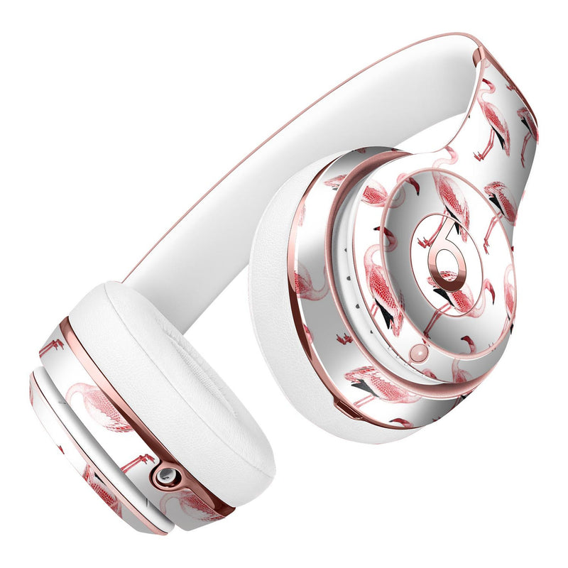 The All Over Pink Flamingo Pattern Full-Body Skin Kit for the Beats by Dre Solo 3 Wireless Headphones