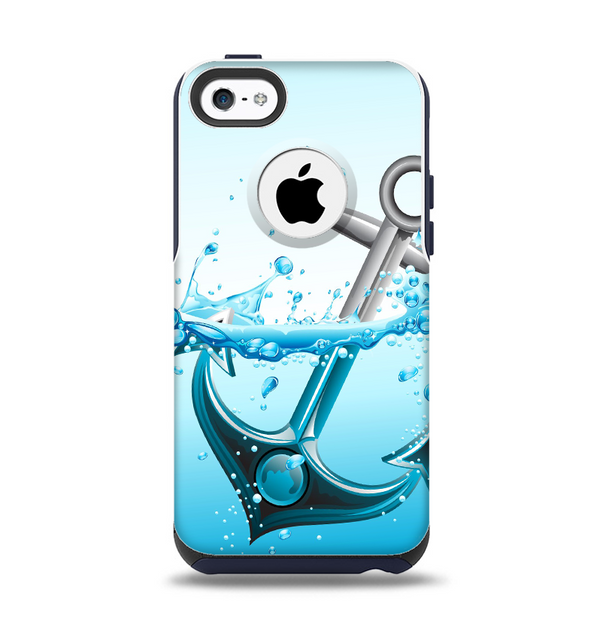 The Anchor Splashing Apple iPhone 5c Otterbox Commuter Case Skin Set