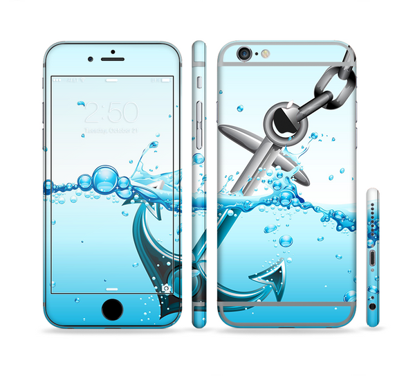 The Anchor Splashing Sectioned Skin Series for the Apple iPhone 6 Plus
