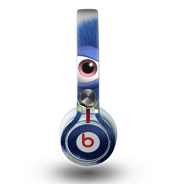 The Angry Blue Fury Monster Skin for the Beats by Dre Mixr Headphones
