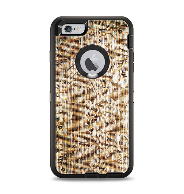 The Antique Floral Lace Pattern Apple iPhone 6 Plus Otterbox Defender Case Skin Set