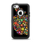 The Apple Icon Floral Collage Apple iPhone 5c Otterbox Defender Case Skin Set