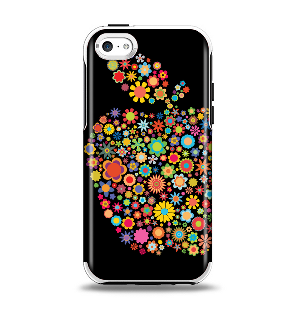 The Apple Icon Floral Collage Apple iPhone 5c Otterbox Symmetry Case Skin Set