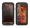 The Autumn Colored Geometric Pattern Samsung Galaxy S4 LifeProof Nuud Case Skin Set