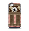 The Aztec Pink & Brown Lion Pattern Apple iPhone 5c Otterbox Commuter Case Skin Set
