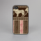 The Aztec Pink & Brown Lion Pattern Skin-Sert Case for the Apple iPhone 4-4s
