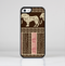The Aztec Pink & Brown Lion Pattern Skin-Sert Case for the Apple iPhone 5c