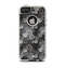 The Back & White Abstract Swirl Pattern Apple iPhone 5-5s Otterbox Commuter Case Skin Set