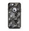 The Back & White Abstract Swirl Pattern Apple iPhone 6 Otterbox Defender Case Skin Set