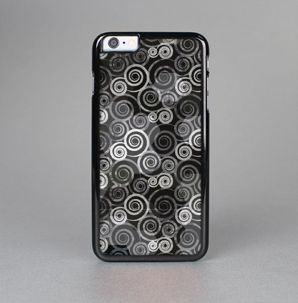 The Back & White Abstract Swirl Pattern Skin-Sert Case for the Apple iPhone 6