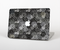 The Back & White Abstract Swirl Pattern Skin Set for the Apple MacBook Pro 15"