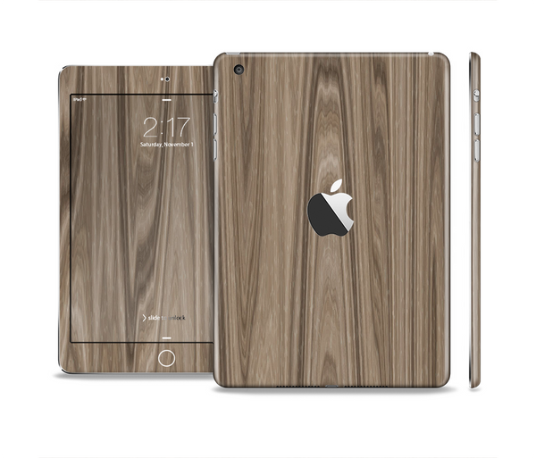 The Beige Woodgrain Skin Set for the Apple iPad Mini 4