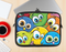 The Big-Eyed Highlighted Cartoon Birds Ink-Fuzed NeoPrene MacBook Laptop Sleeve