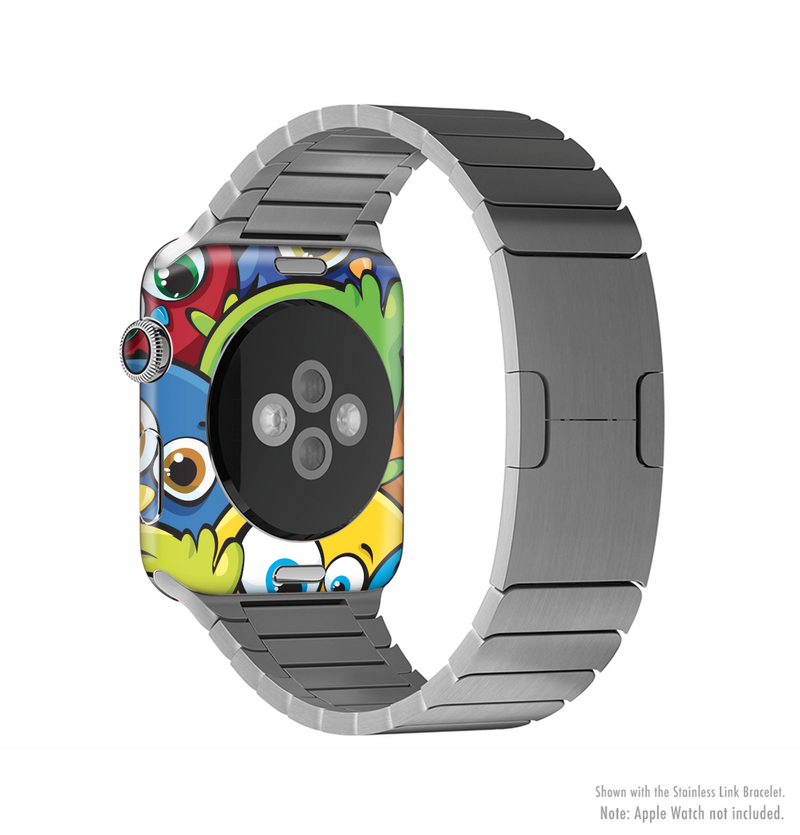 The Big-Eyed Highlighted Cartoon Birds Full-Body Skin Kit for the Apple Watch