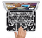 The Black Anchor Collage Skin Set for the Apple MacBook Air 13"
