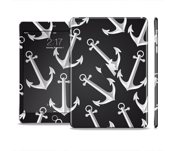 The Black Anchor Collage Full Body Skin Set for the Apple iPad Mini 2