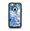 The Black & Bright Color Floral Pastel Apple iPhone 5c Otterbox Defender Case Skin Set