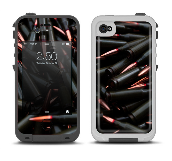 The Black Bullet Bundle Apple iPhone 4-4s LifeProof Fre Case Skin Set