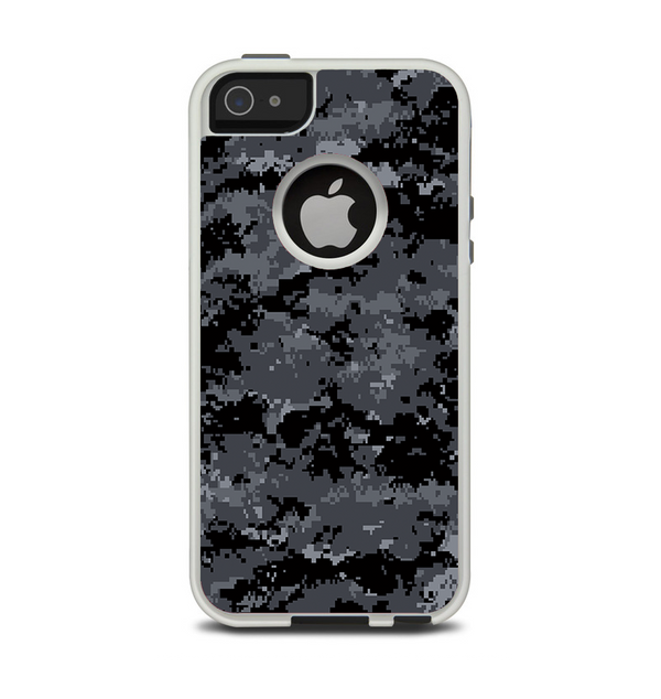 The Black Digital Camouflage Apple iPhone 5-5s Otterbox Commuter Case Skin Set