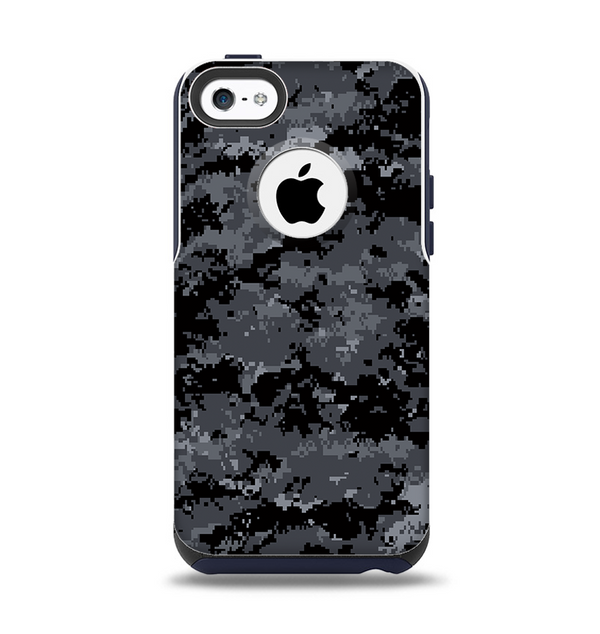 The Black Digital Camouflage Apple iPhone 5c Otterbox Commuter Case Skin Set