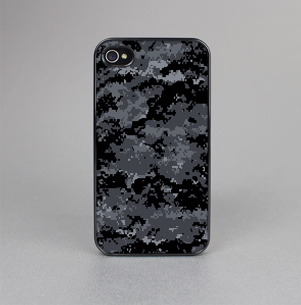 The Black Digital Camouflage Skin-Sert for the Apple iPhone 4-4s Skin-Sert Case