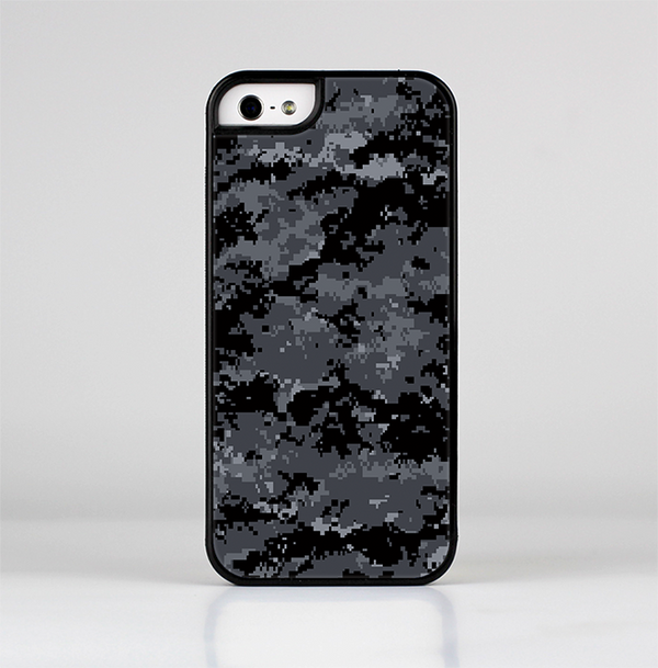 The Black Digital Camouflage Skin-Sert for the Apple iPhone 5-5s Skin-Sert Case