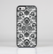 The Black Floral Delicate Pattern Skin-Sert for the Apple iPhone 5-5s Skin-Sert Case